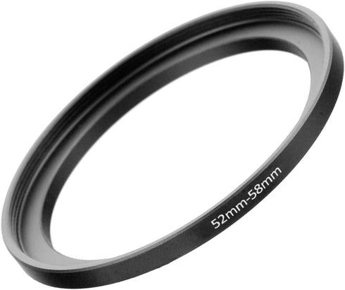 52-58(52mm Lens to 58mm Filter) Step-up Aerometal Camera Lens Filter Adapter Ring?Fire Rock Aviation Aluminum Alloy 52mm-58mm Step Up Ring for Fil...