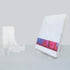 White Small Artwork Display Stand Clear Acrylic Plate Stable Countertop Multi-Functional Holder for Tea Bricks Books Magazines Easels Display Stan...