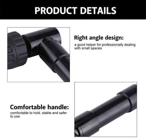 Right Angle Drill 90 Degrees Drilling Extension Chuck 8mm Shaft Electric Drill Extension Tool for Tight Corner Workspace...