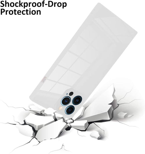 LSL Case for iPhone 12 Pro Max White Soft TPU Bumper Anti-drop Anti-scratch Shock Absorption Protective Wireless Slim Cover Compatible with iPhone...