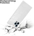 LSL Case for iPhone 12 Pro Max White Soft TPU Bumper Anti-drop Anti-scratch Shock Absorption Protective Wireless Slim Cover Compatible with iPhone...