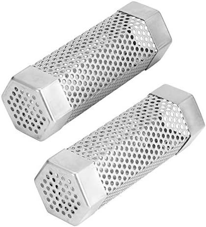 2PCS Premium Pellet Smoker Tube 6 inches 5 Hours of Billowing Smoke for Any Grill or Smoker, Hot or Cold Smoking An Easy and Way to Provide Smokin...