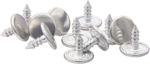 12 Sets Brass Jean Tack Buttons Replacement No Sew Metal Buttons...