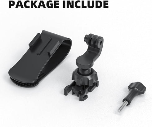 SUREWO Car Sun Visor Mount, Quick Clip Sun Visor Mount with Universal Ball J Hook Compatible with GoPro Hero 12 11 10 9 8 7 6 5 Black,DJI Osmo Act...