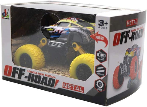 Toy Trucks for Boys Pull Back Cars for Toddlers, Alloy Toy Car Educational Toy Monster Trucks Inertia Car Toy for Boys Girls Toddler (Yellow)...