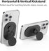 Magnetic Phone Grip for MagSafe, Phone Ring Holder Finger Kickstand Wireless Charging Compatible, Adjustable Magnet Phone Rings Gripper Stand for ...