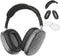 Silicone Airpods Max Case Cover, Apple Airpods Max Accessories, Transparent Sparkle Case Cover Black Set for Apple Airpods Max, Headphones Case, E...