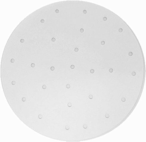 Air Fryer Perforated Parchment Paper, Set of 100, 8 inch Air Fryer Liner/Bamboo Steamer Paper/Perforated Parchment Paper for Air Fryer, Steaming B...