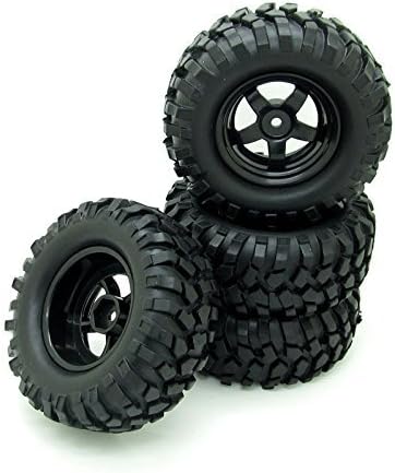 4X 1:10 RC Off-Road Car Wheel Tires 5 Spokes Wheel Rim 12 mm Hex RC Parts...