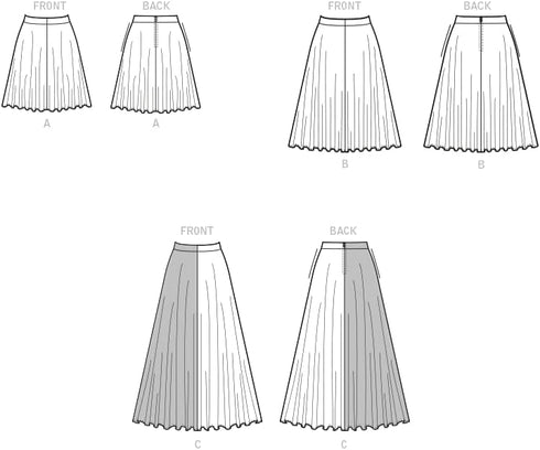 McCall's Misses' Circle Skirt Sewing Pattern Kit, Code M8205, Sizes XS-S-M, Multicolor...