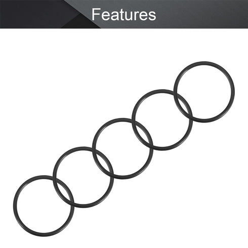 Othmro 5Pcs Nitrile Rubber O-Rings 0.11in Wire Dia 2.36in OD Metric Sealing Nitrile NBR Rubber Washers Round Buna-N O-Ring for Air Sealing Profess...