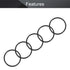Othmro 5Pcs Nitrile Rubber O-Rings 0.11in Wire Dia 2.36in OD Metric Sealing Nitrile NBR Rubber Washers Round Buna-N O-Ring for Air Sealing Profess...