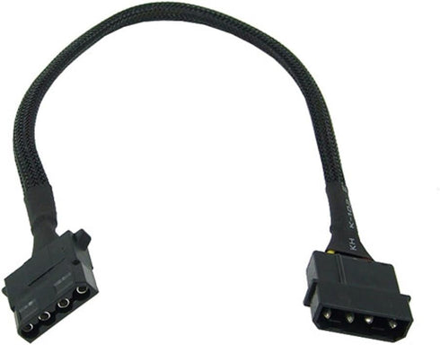 Phobya Extension Cable, 4-Pin Molex, 30cm, Sleeved, Black...
