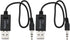 Create idea 2Pcs USB Bluetooth to AUX Cable Receiver 3.5mm in-Line Bluetooth Audio Adapter Compatible with Mini Cooper Gen 2 3 R56 R55 F56 F55 R60...