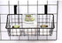 LeleCAT Basket with hook Grid Storage Basket, Hang it behind a door or on a railing, Over the Cabinet Door, Small, BLack,1 Pack...
