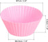 uxcell 18Pcs Silicone Cupcake Liners, Non-Stick Baking Cups, for Cooking Eggs, Baking Muffins and Make a Cake(Pink)...