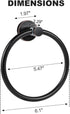 Cilee Oil Rubbed Bronze Towel Ring for Bathroom?Bath Towel Ring, Bathroom Hardware Accessories?Hand Towel Holder SUS304 Stainless Steel Bathroom T...