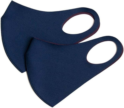 color Everyday aerosilver, reusable, breathable, washable Face Mask, Made In Korea (Small, Dark Navy - Burgundy)...