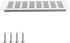 Geesatis 13.8 x 4 inch / 350 x 100 mm Rectangle Shape Mesh Air Vent for Cabinet Shoe Cabinet Hardware Accessories Ventilation Cover, with Mounting...
