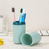 Double Mouthwash Cup Travel Wash Toothbrush Cup Daily Gadgets Container Toothpaste Comb Storage Box Holder Bathroom Accessorie(7.8inch,Light Blue)...
