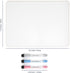 Nicpro 12 x 16 inches Lapboard Small Dry Erase Lap Board Double Sided with 3 Water-Based Pens Learning Mini Whiteboard Portable for Kid Student an...