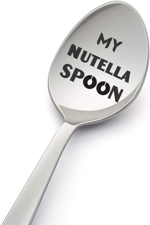 My Nutella Spoon-8 Inch Spoon designed for Nutella Lover-present under $10- Presents for Him/Presents for Her-Perfect Present for a Sweet Tooth-Cr...