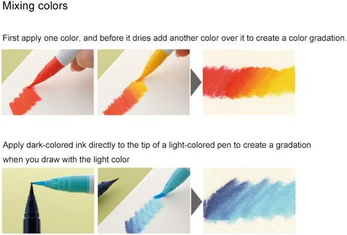 Zig Clean Color Real Brush Markers, Multicolor, 12-Pack (RB600012)...