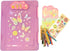 Kids Clipboard Storage Case – Cute Butterfly Design Pink Clip Board – Girls Set with 12 Erasable Colored Pencils, Pad and Stickers – Fits 8.5x11 S...