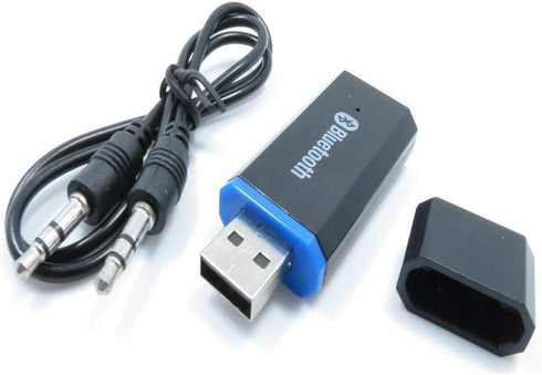USB Bluetooth Receiver Adapter Wireless Audio Adapter 3.5mm Car Kit Music Receiver for Home/Car Stereo Sound System, Portable Speskers, (Aux in) w...