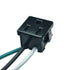 15A/125V Panel Mount Ac Outlet, NEMA 5-15R Snap-In Receptacle, Grounding Power Socket, Leads 14AWG 20CM Long Wired, Black...