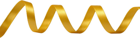 50 Yards Yellow Gold 1/4 inch Wide Double Faced Polyester Satin Ribbon for Craft,Wedding,Gift Wrapping,Bow Making & Other Projects...
