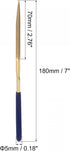uxcell Diamond Needle Files, 5mm x 180mm Titanium Coated Triangle Files Hand Tool with TPU Handle for Metal Stone Wood 5pcs...