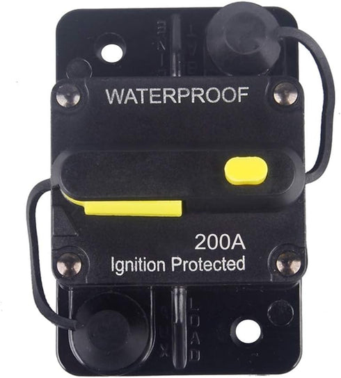 200 Amp Circuit Breaker 12V- 48V DC Manual Reset for Trolling Motor Rv Marine Boat Vehicles System Protection Waterproof (200A)...