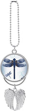 Beautiful Dragonfly Car Pendant for Rear View Mirror, Angel Wings Car Pendant Hanging Accessories, Christmas Decorations...