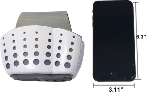 Sink Caddy Sponge Holder Soap Holder, Eunion Plastic Saddle Faucet Caddy Desk Organizer Pen Holder...