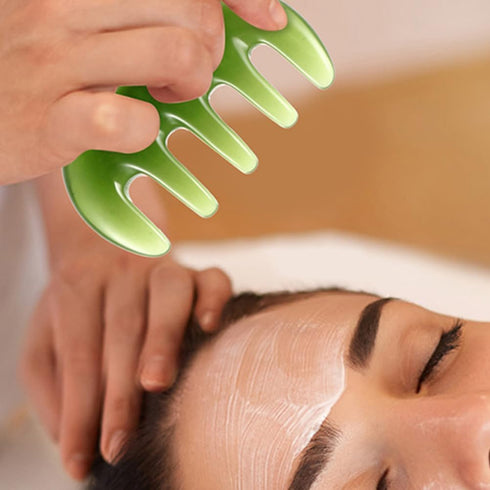 2pcs Scalp Massage Comb Massage Tools Wooden Massage Tool Massage Scraper Resin guasha Board spa Scratcher Scalp Massagers Resin Beeswax Massager ...