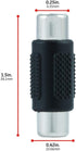 GE 2-Pack RCA Coupler Adapter, Female-to-Female, Audio Video RCA Cable Connectors, Composite Component Extender Barrel, Connect Cables to Extend L...