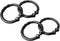 Hand Forged Metal Twisted Napkin Ring Set of 4 Pcs Wrought Iron Handmade Napkin Ring for Wedding Dinner Parties, Dining Room, Family Gathering and...