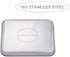 TeamFar Toaster Oven Tray and Rack Set, 9.3’’ x 7’’ x 1’’, Stainless Steel Toaster Oven Pan Broiler Pan, Non Toxic & Healthy, Easy Clean & Dishwas...