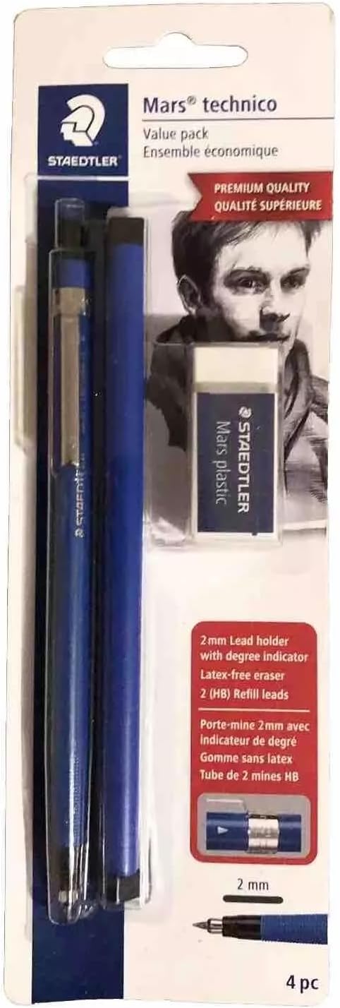Staedtler Mars Technical Mechanical Pencil Set, 780SBK,Blue...