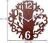 Tree Bird Round Wood Wall Clock (25 cm x 25 cm x 2.8 cm, Brown)...