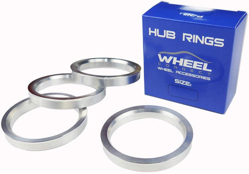 WHEEL CONNECT Hub Centric Rings,72.6 to 65.1, Aluminium Alloy Hubrings,65.1 to 72.56, Set of 4,O.D:72.6-I.D:65.1mm. A...