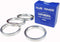WHEEL CONNECT Hub Centric Rings,72.6 to 65.1, Aluminium Alloy Hubrings,65.1 to 72.56, Set of 4,O.D:72.6-I.D:65.1mm. A...