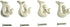 Rustic White Cast Iron Mermaid Cabinet Handles Drawer Pulls, Set of 4, 2 Inch...