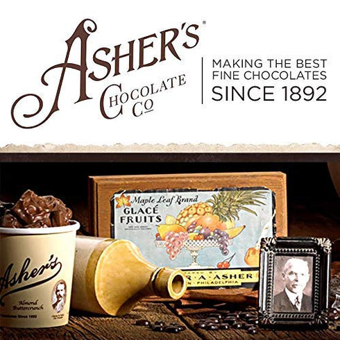 Asher's Chocolates, Chocolate Covered Pretzels, Gourmet Sweet and Salty Candy, Small Batches of Kosher Chocolate, Family Owned Since 1892 (6.5oz, ...