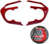 for Toyota Accessories Steering Wheel Trim Interior Decaration for Toyota RAV4 2019 2020 2021 Toyota Corolla 2020 2021 (red)...