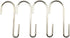 LQJ Pro Large S Hooks Anti-Rust Hang Iron Cast Pots and Pans from Wire Rack Shelf Narrow End Don't Come Off 7 Pack 3.7" Length Solid Metal Hang To...