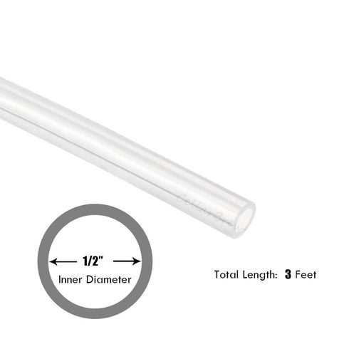 12MM ID Silicon Tubing, JoyTube Food Grade Silicon Tubing 12MM(1/2") ID x 16MM(5/8") OD 3 Feet High Temp Pure Silicone Hose Tube for Home Brewing ...