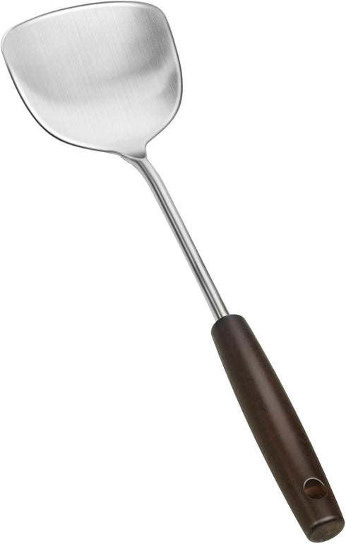 Wok Spatulas 14.7 Inch, Stainless Steel Spatulas with Wooden Handle, Metal Spatulas for Kitchen Use, Cooking Utensils for Wok...