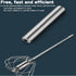 Stainless Steel Semi-Automatic Whisk Egg Whisk Hand Push Rotary Whisk Blender Semi Auto Egg Beater Hand Push Mixer Stirrer Egg Scrambler for Blend...